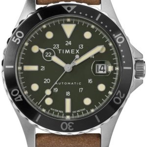 Timex Herrklocka TW2U09800 Grön/Läder Ø41 mm