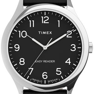 Timex Herrklocka TW2U22300 Easy Reader Svart/Läder Ø40 mm