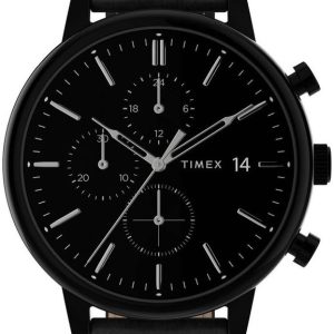 Timex Herrklocka TW2U39200 Svart/Läder Ø45 mm