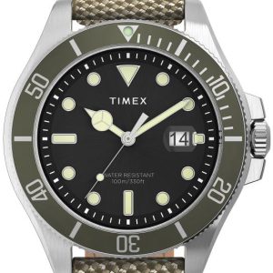 Timex Herrklocka TW2U81800 Svart/Läder Ø43 mm