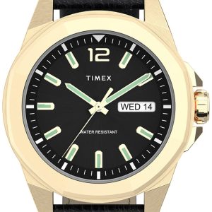 Timex Herrklocka TW2U82100 Essex Avenue Svart/Läder Ø44 mm