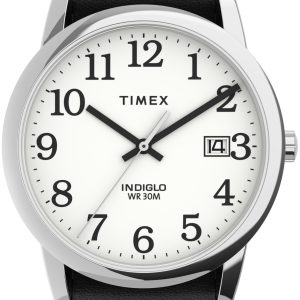 Timex Herrklocka TW2U84900 Easy Reader Vit/Läder Ø35 mm