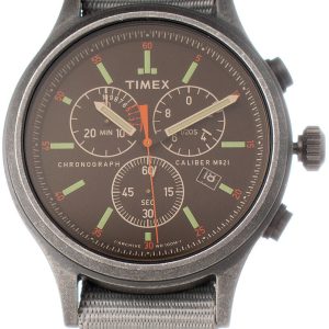 Timex Herrklocka TW2V09500LG Brun/Textil Ø43 mm