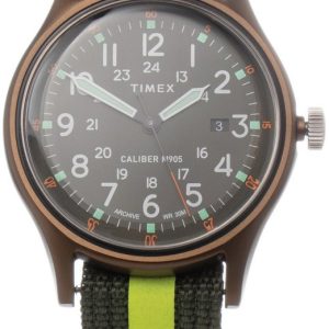 Timex Herrklocka TW2V12800LG Grå/Läder Ø40 mm