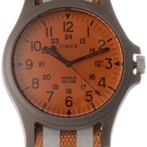 Timex Herrklocka TW2V14100LG Orange/Läder Ø40 mm