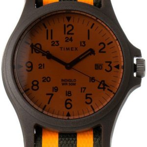 Timex Herrklocka TW2V14200LG Orange/Läder Ø40 mm