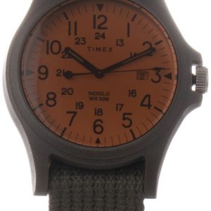 Timex Herrklocka TW2V14300LG Orange/Textil Ø40 mm