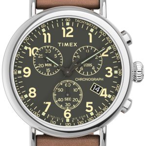 Timex Herrklocka TW2V27500 Standard Grå/Läder Ø41 mm