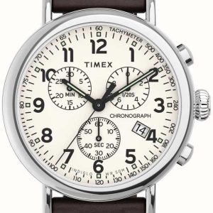 Timex Herrklocka TW2V27600 Standard Vit/Läder Ø41 mm