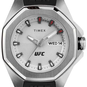 Timex Herrklocka TW2V57200 Ufc Silverfärgad/Gummi Ø44 mm