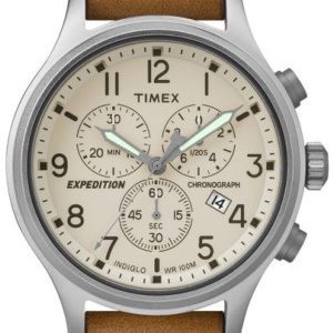 Timex Herrklocka TW4B09200 Expedition Beige/Läder Ø42 mm