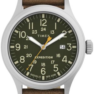 Timex Herrklocka TW4B23000 Expedition Grön/Läder Ø40 mm