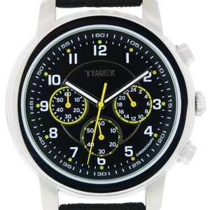 Timex Premium Collction Herrklocka T2N163 Svart/Textil Ø44 mm