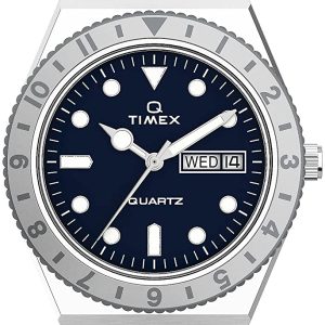 Timex TW2U95500 Q Blå/Stål Ø36 mm