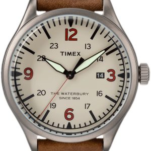 Timex The Waterbury Herrklocka TW2R38600 Antikvit/Läder Ø40 mm