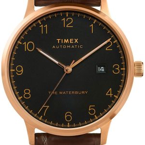 Timex The Waterbury Herrklocka TW2T70100 Svart/Läder Ø40 mm