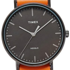 Timex Weekender Herrklocka TW2P91400 Svart/Läder Ø41 mm