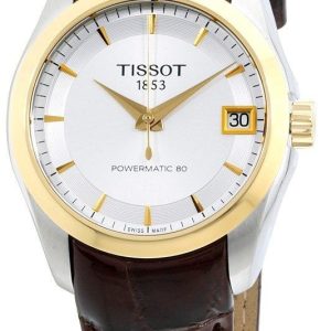 Tissot Couturier Damklocka T035.207.26.031.00 Silverfärgad/Läder