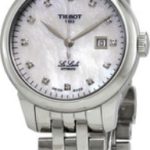 tissot damklocka t006.207.11.116.00 le locle vit/stål ø29 mm