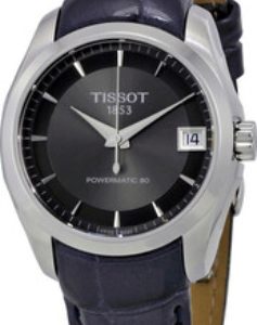 Tissot Damklocka T035.207.16.061.00 Couturier Grå/Läder Ø32 mm