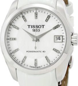 Tissot Damklocka T035.207.16.116.00 T-Trend Vit/Läder Ø32 mm