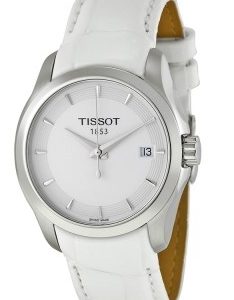 Tissot Damklocka T035.210.16.011.00 Vit/Läder Ø32 mm