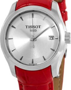 Tissot Damklocka T035.210.16.031.01 Couturier Silverfärgad/Läder