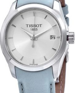 Tissot Damklocka T035.210.16.031.02 Couturier Silverfärgad/Läder