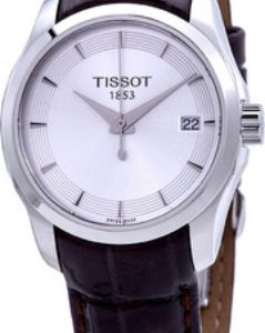 Tissot Damklocka T035.210.16.031.03 Couturier Silverfärgad/Läder