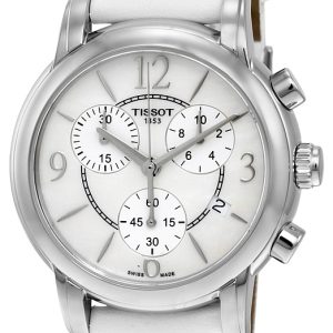 Tissot Damklocka T050.217.17.117.00 T-Lady Dressport Vit/Läder Ø35