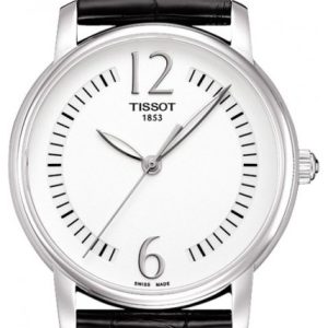 Tissot Damklocka T052.210.16.037.00 Lady Round Vit/Läder Ø38 mm