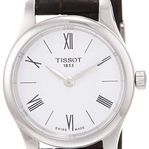 Tissot Damklocka T063.009.16.018.00 Tradition Vit/Läder Ø25 mm