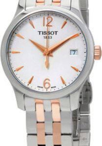 Tissot Damklocka T063.210.22.037.01 Tradition Vit/Roséguldstonat