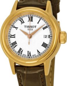 Tissot Damklocka T085.210.36.013.00 Vit/Läder Ø28.5 mm