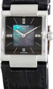 Tissot Damklocka T090.310.16.126.00 T-Trend Svart/Läder 31x23 mm