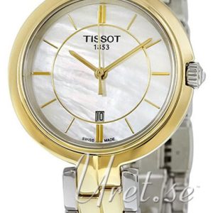 Tissot Damklocka T094.210.22.111.01 T-Trend Vit/Gulguldtonat stål