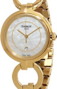 Tissot Damklocka T094.210.33.116.00 T-Lady Vit/Gulguldtonat stål