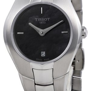 Tissot Damklocka T096.009.11.121.00 T-Lady Round Svart/Stål Ø25.9 mm