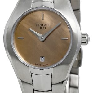 Tissot Damklocka T096.009.11.431.00 T-Lady Round Gulguldstonad/Stål