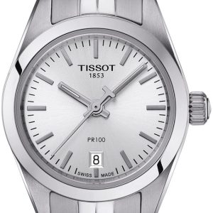 Tissot Damklocka T101.010.11.031.00 Pr 100 Silverfärgad/Stål Ø25 mm