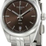 tissot damklocka t101.010.11.061.00 pr 100 grå/stål ø25 mm