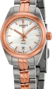 Tissot Damklocka T101.010.22.111.01 Pr 100 Vit/Roséguldstonat stål