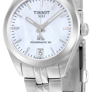 Tissot Damklocka T101.207.11.116.00 PR 100 Automatic Lady Vit/Stål