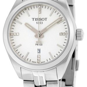 Tissot Damklocka T101.210.11.036.00 PR 100 Lady Vit/Stål Ø33 mm