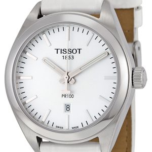 Tissot Damklocka T101.210.16.031.00 PR 100 Lady Silverfärgad/Läder