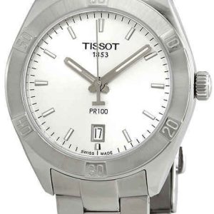 Tissot Damklocka T101.910.11.031.00 Pr 100 Silverfärgad/Stål Ø36 mm