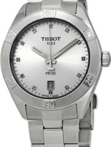 Tissot Damklocka T101.910.11.036.00 Pr 100 Silverfärgad/Stål Ø36 mm