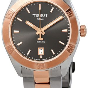 Tissot Damklocka T101.910.22.061.00 Pr 100 Grå/Roséguldstonat stål