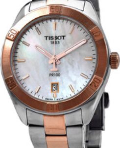 Tissot Damklocka T101.910.22.111.00 Pr 100 Vit/Gulguldtonat stål