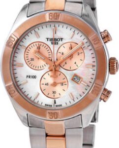 Tissot Damklocka T101.917.22.151.00 Pr 100 Vit/Roséguldstonat stål